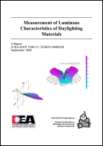 Measurement of luminous characteristics of daylighting materials